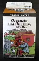 Mängden socker i Organic Heavy Whipping Cream