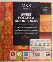 Mängden socker i Sweet potato & onion bhajis