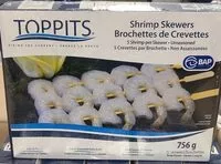 Mängden socker i Brochettes de crevettes