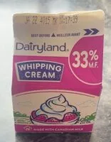 Mängden socker i 33% whipping cream