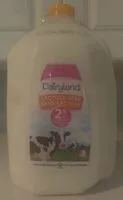 Mängden socker i 2% Lactose Free Partly Skimmed Milk