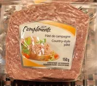 Mängden socker i Country-style pâté