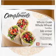 Mängden socker i Whole grain whole wheat tortillas