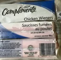 Mängden socker i Saucisses fumees au poulet