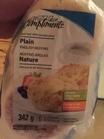 Mängden socker i Plain english muffins