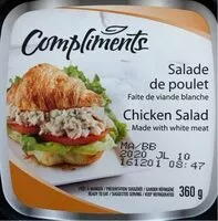 Mängden socker i Salade de poulet