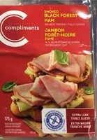 Mängden socker i Jambon forêt- noire fumé