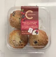 Mängden socker i Double Berry Greek Yogurt with Raspberry Filling Muffins