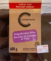 Mängden socker i Bouchées de brownies au fudge