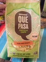 Mängden socker i Organic que pasa tortilla chips