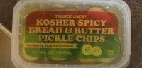 Mängden socker i Kosher Spicy Bread and Butter Pickle Chips