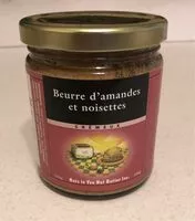 Mängden socker i Beurre d'amandes et noisettes
