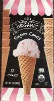 Mängden socker i Organic Sugar Cones