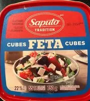 Mängden socker i Cubes feta