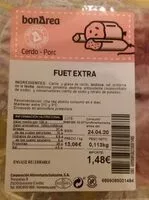 Mängden socker i Fuet extra