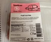 Mängden socker i Fuet extra