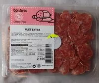 Mängden socker i FUET EXTRA