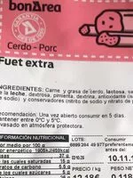 Mängden socker i Fuet