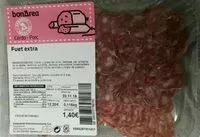 Mängden socker i Fuet extra