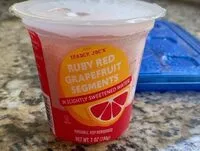 Mängden socker i ruby red grapefruit segments