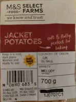 Mängden socker i 4 British Baking Potatoes