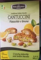 Mängden socker i Cantuccini pistacchio e limone