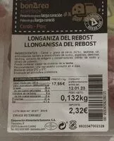 Mängden socker i Longaniza del rebost