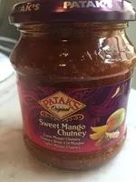 Mängden socker i Sweet mango Chutney