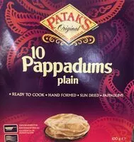 Mängden socker i Pappadums