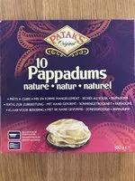 Mängden socker i 10 Pappadums Nature Pataks 100G 0