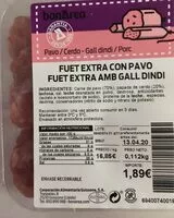 Mängden socker i FUET EXTRA CON PAVO