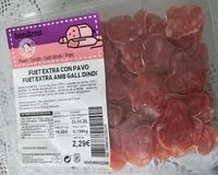 Mängden socker i Fuet extra con pavo