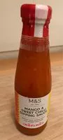Mängden socker i Mango and sweet chilli dipping sauce