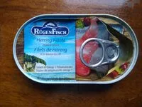 Mängden socker i Herring Fillets in wine sauce