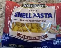 Mängden socker i Large Shell Pasta