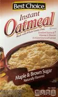 Mängden socker i instant oatmeal