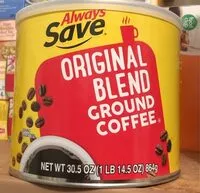 Mängden socker i Original Blend Ground Coffee