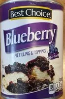 Mängden socker i Blueberry pie filling & topping