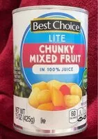 Mängden socker i Lite chunky mixed fruit