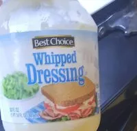 Mängden socker i Whipped dressing