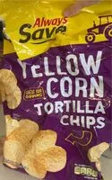 Mängden socker i Yellow corn tortilla chips
