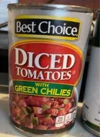Mängden socker i Diced Tomatoes with Green Chilies