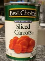 Mängden socker i Sliced carrots