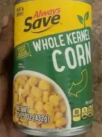 Mängden socker i Whole Kernel Corn