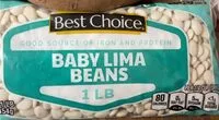 Mängden socker i Baby lima brans