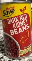 Mängden socker i Dark red kidney beans
