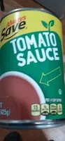 Mängden socker i Tomato sauce