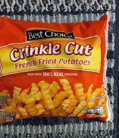 Mängden socker i Crinkle Cut French Fried Potatoes