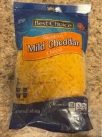 Mängden socker i shredded mild cheddar