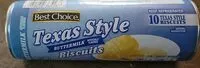 Mängden socker i Texas Style Biscuit